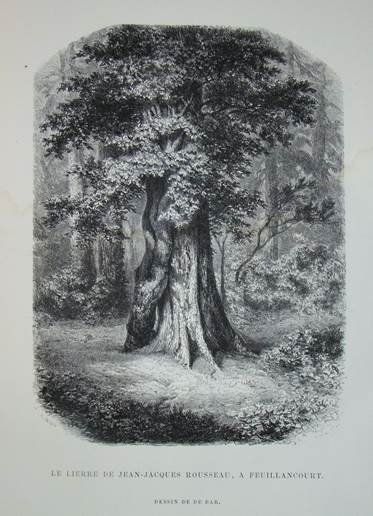 Photo 1 - Gravure-LIERRE-JEAN-JACQUES-ROUSSEAU-FEUILLANCOURT-SAINT-GERMAIN-EN-LAYE-1860